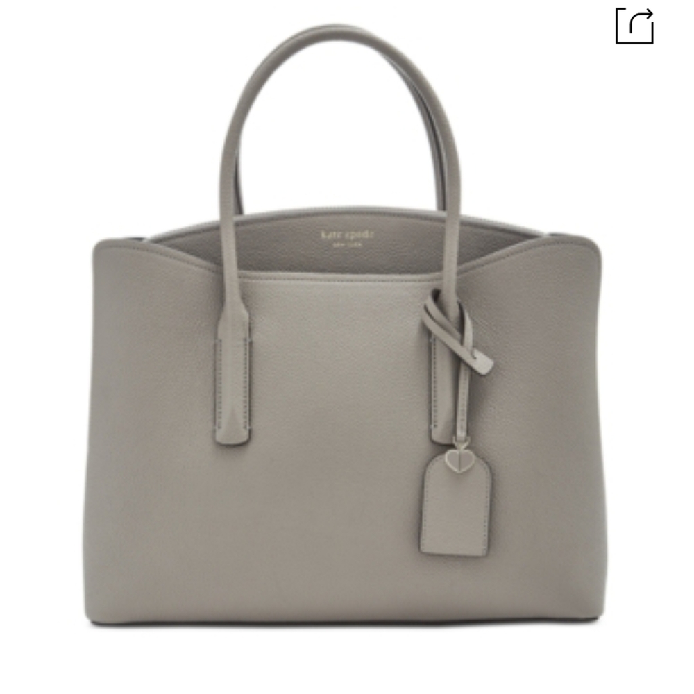 NWT Kate Spade Margaux Large Work Tote-TrueTaupe